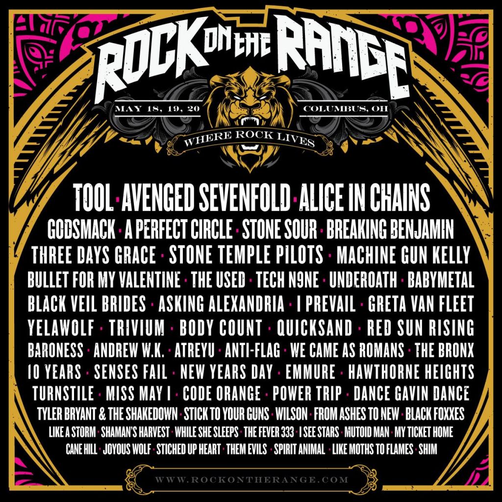 Rock On The Range 2018 Lineup ZRock