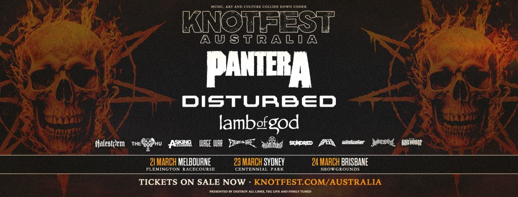 Knotfest Australia Announces 2024 Headliners: PANTERA And DISTURBED | ZRock